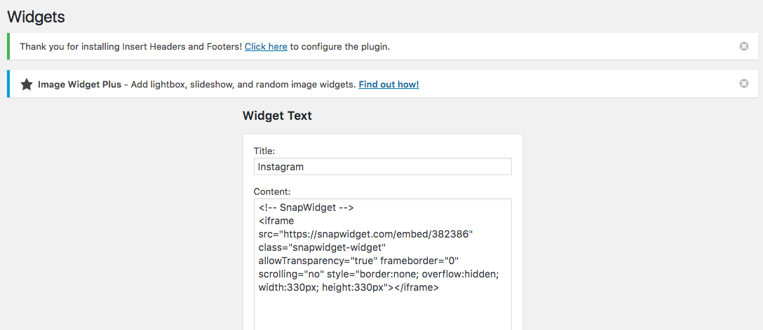 Why Doesn't My SnapWidget Instagram Feed Work on WordPress