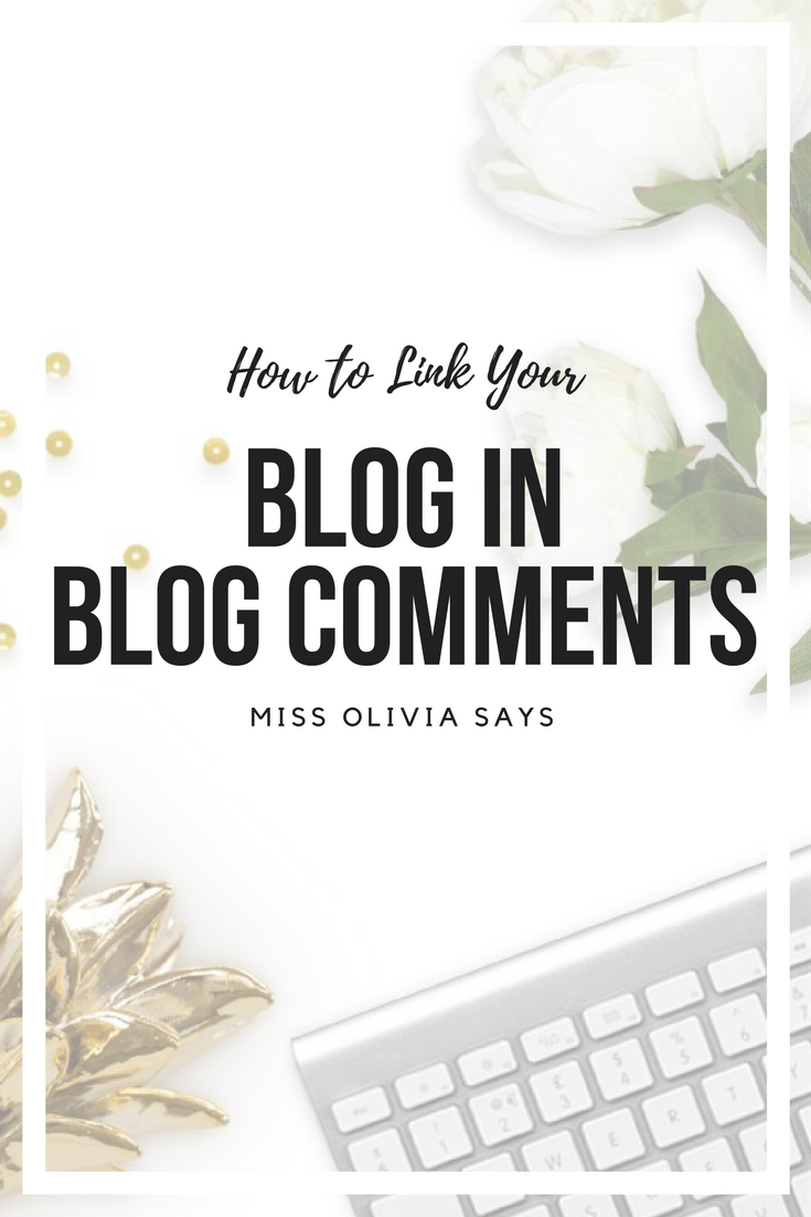 how to link blog in blog comments