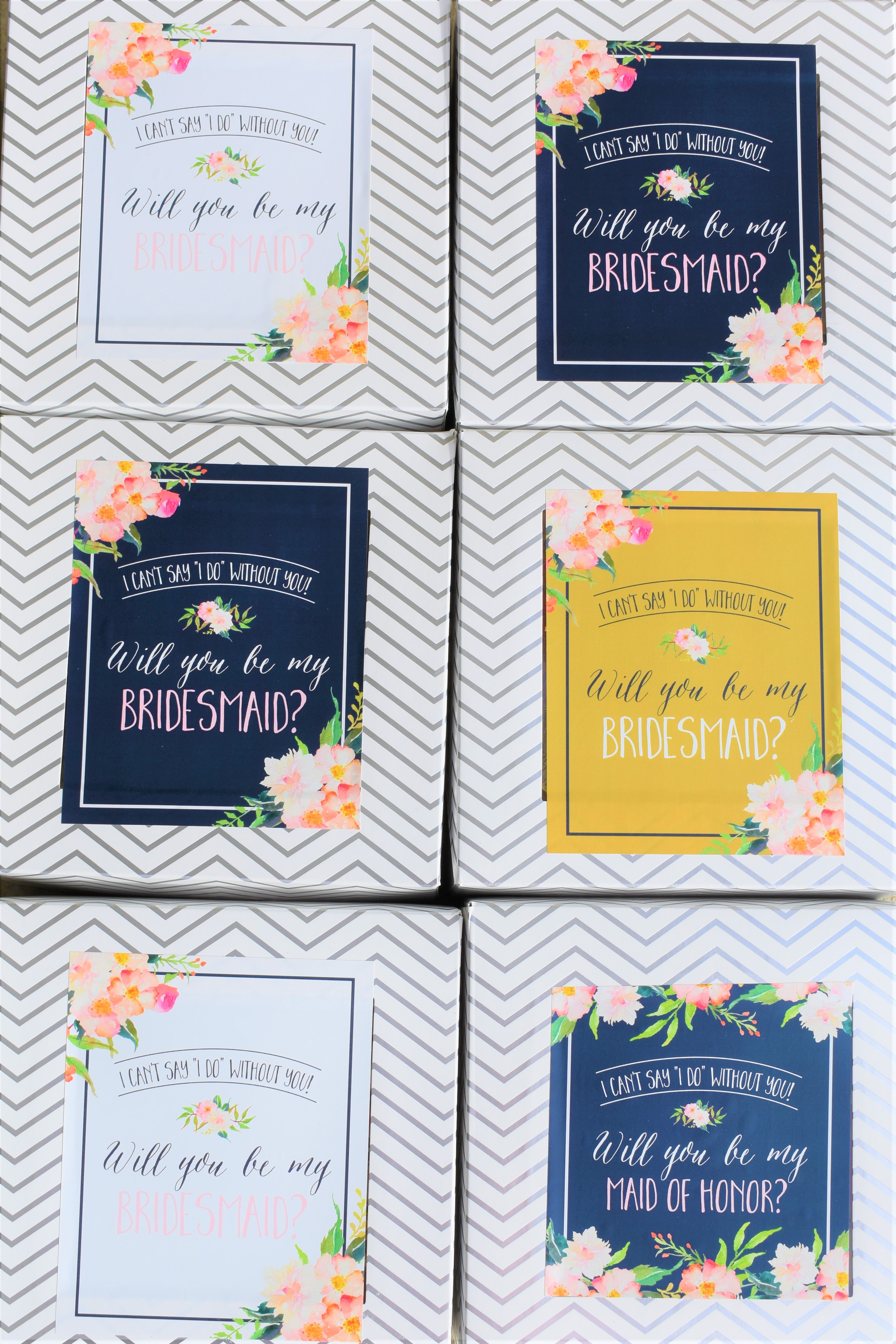 DIY Bridesmaid proposal boxes