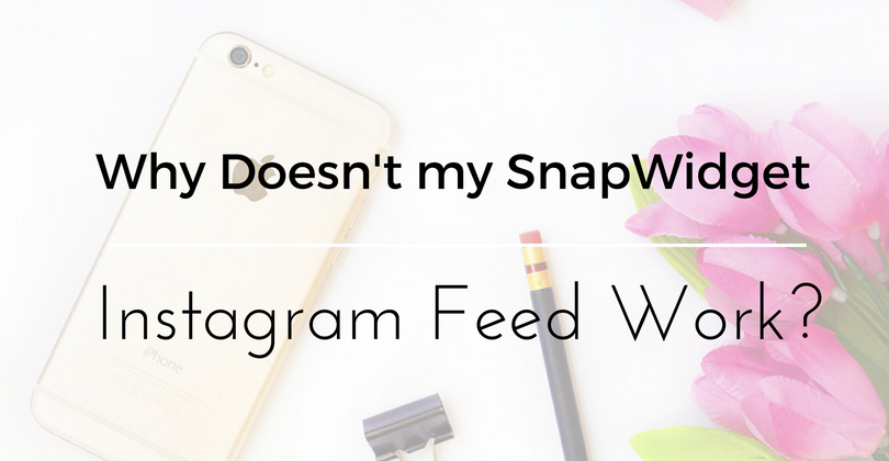 Why Doesn't my SnapWidget Instagram Feed Work on Wordpress